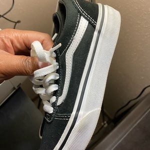 Black and white vans